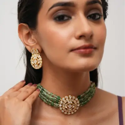 Yellow Gold Choker Set