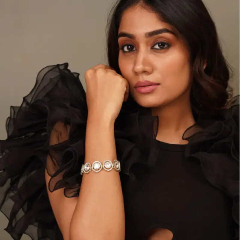 Uncut Diamond Tennis Bracelet