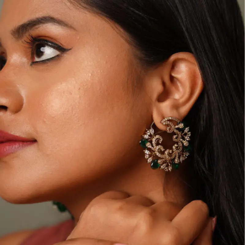 Beautiful Kemp Stone Ear Studs