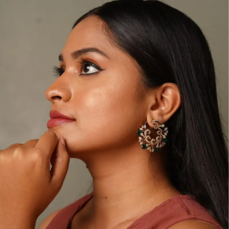 Beautiful Kemp Stone Ear Studs